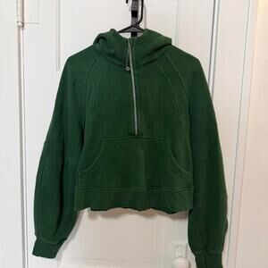 Lululemon dark green scuba hoodie